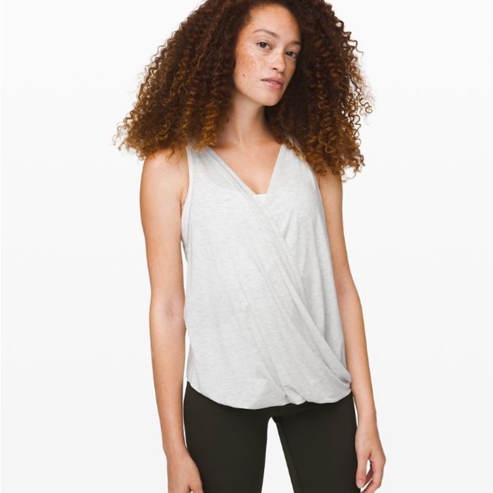 Lululemon Cropped Split Front Tank Top